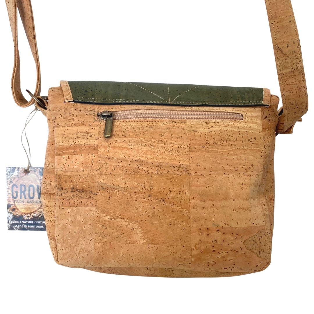 Buy Coconut Leather & Cork Cabin Bag with Fox Stud - Brown